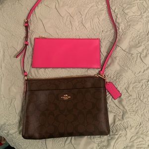 Coach cross body purse